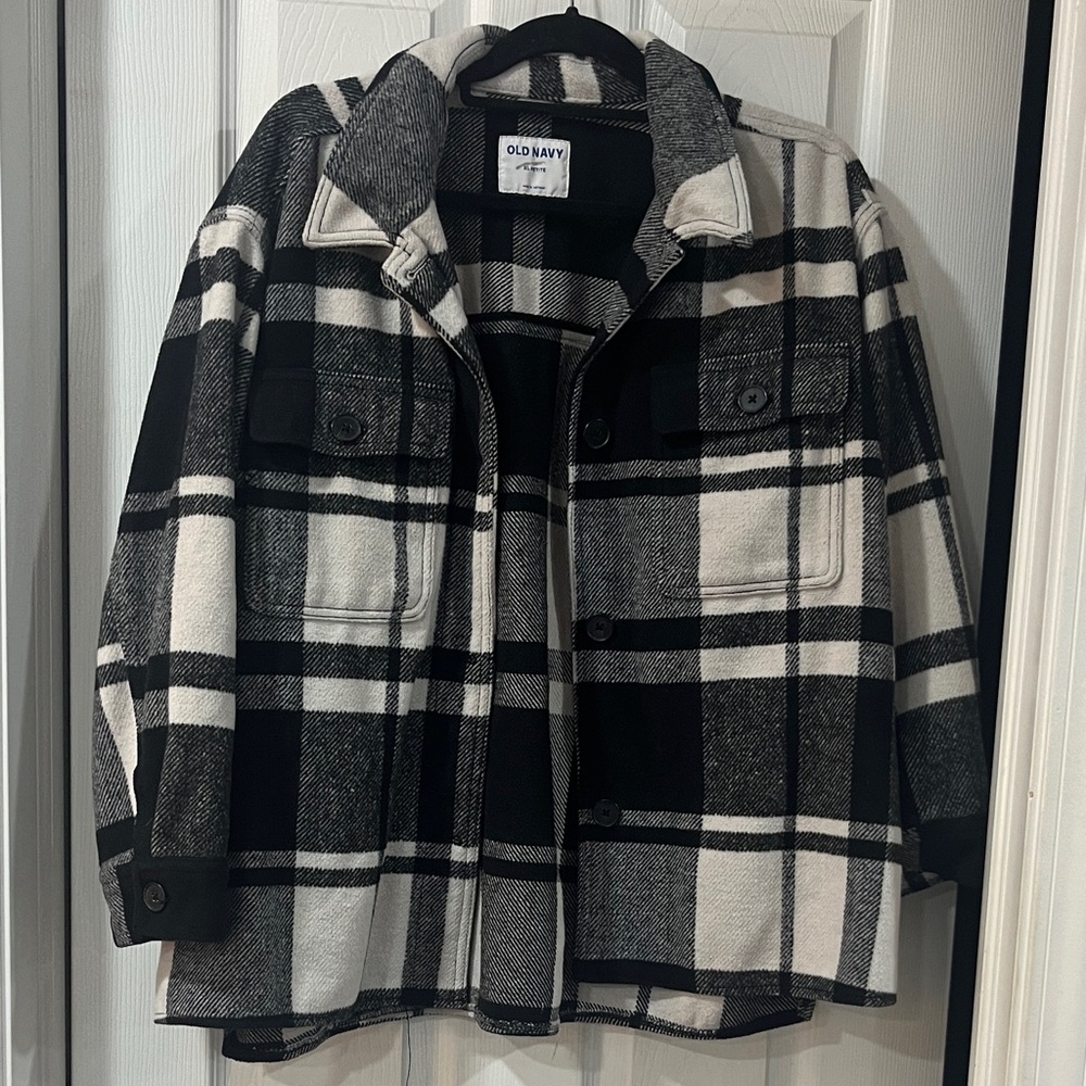Old Navy Monochrome Checkered Jacket